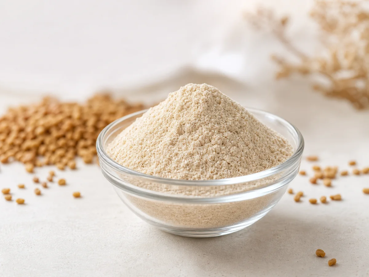 Fenugreek fiber powder sample